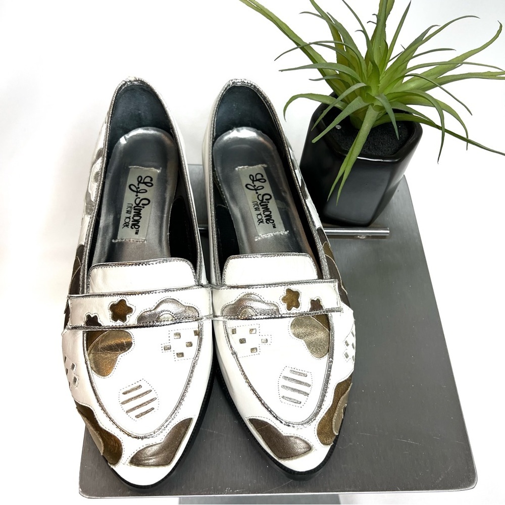 Vintage L J Simone leather‎ flats